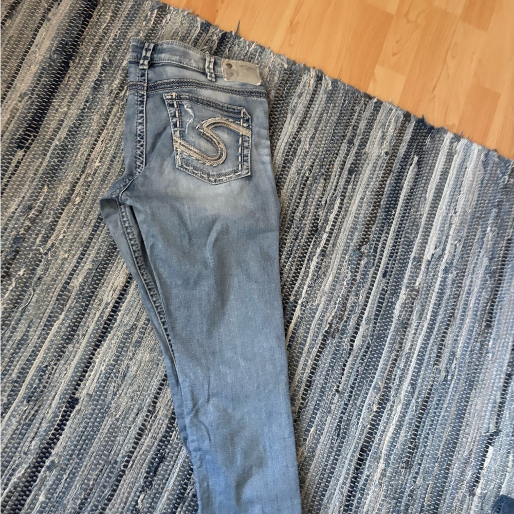 Silver Light Blue Jeans